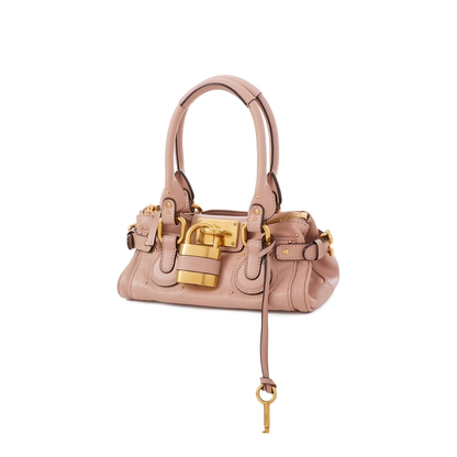 Paddington Small Grained Leather Shoulder Bag - Earthy Pink - Image 5
