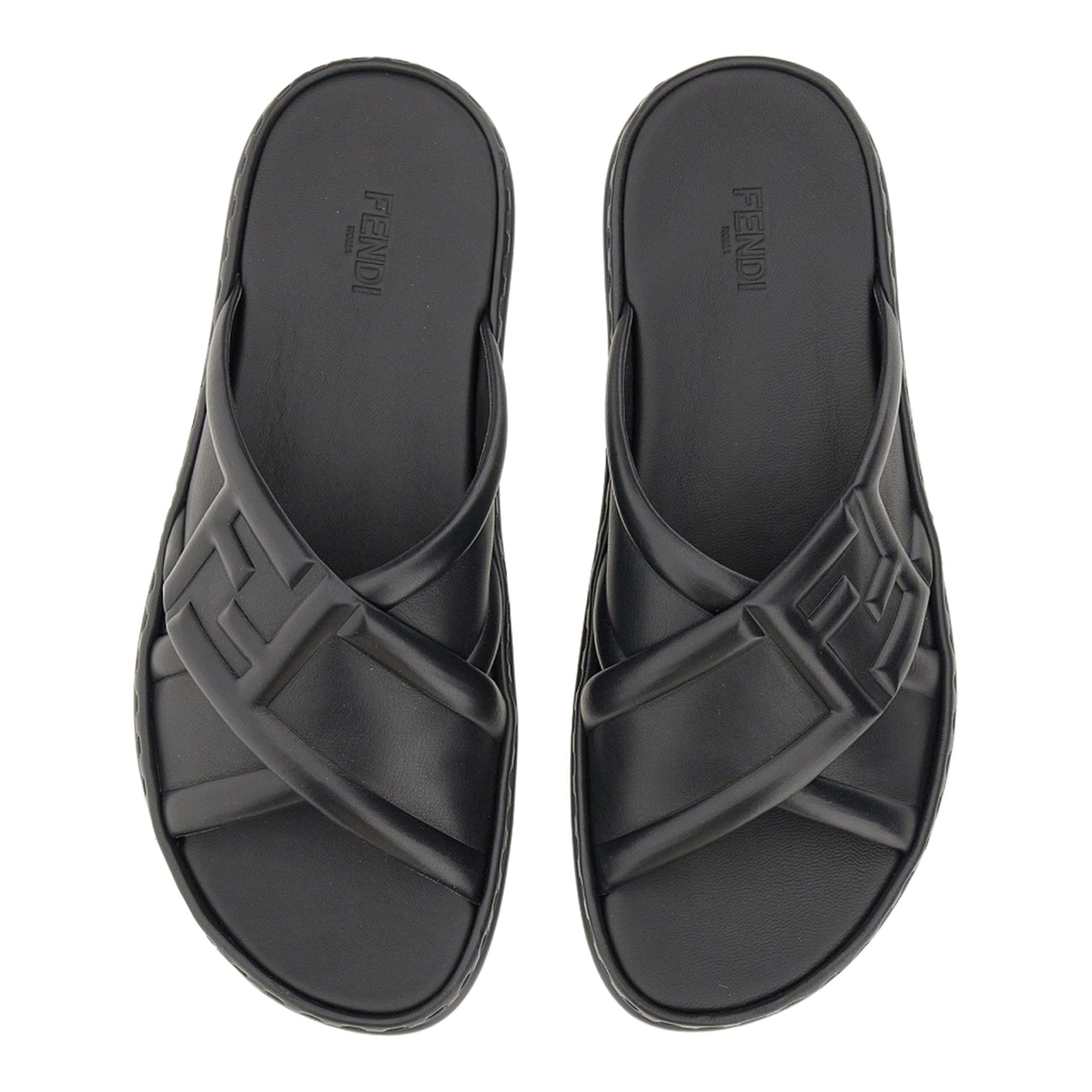 Black Leather Sandal - Image 2