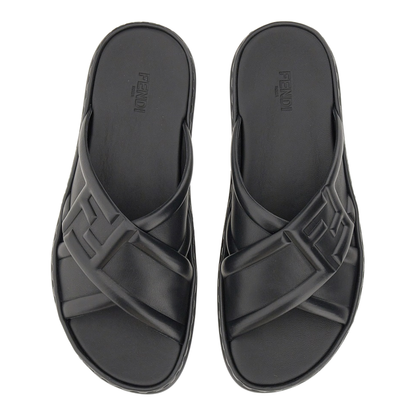 Black Leather Sandal - Image 2