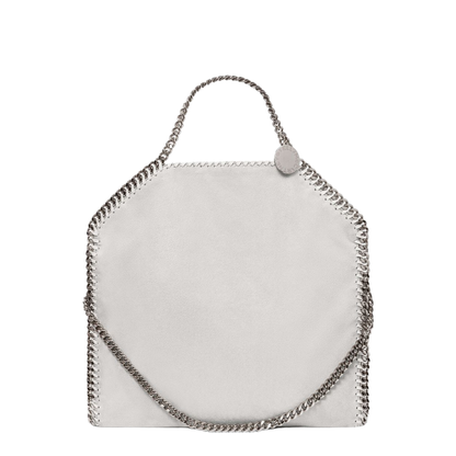 Falabella Medium Vegan Leather Tote Bag - Airlite Pearl Grey - Image 1
