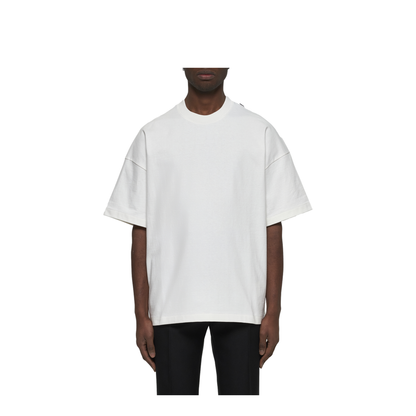 Ivory Cotton Crewneck T-Shirt - Image 2