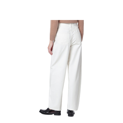 White Cotton Trousers - Image 2