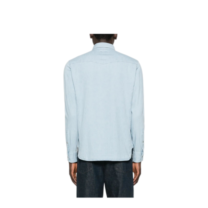 Denim Chambray Western Shirt - Image 3