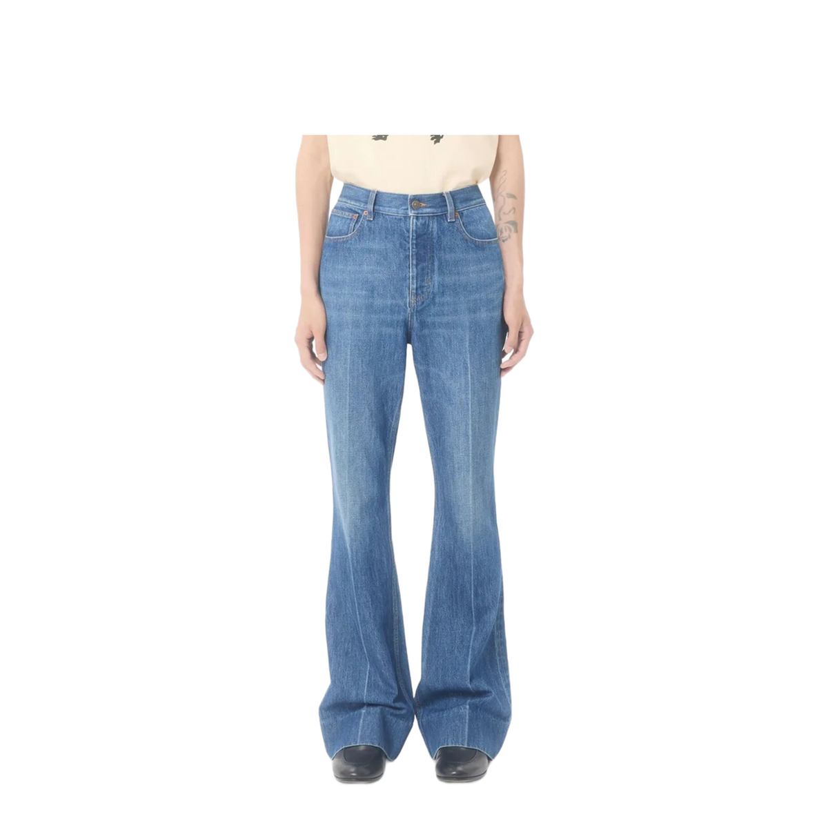Five Pockets Flared Jeans - Image 4