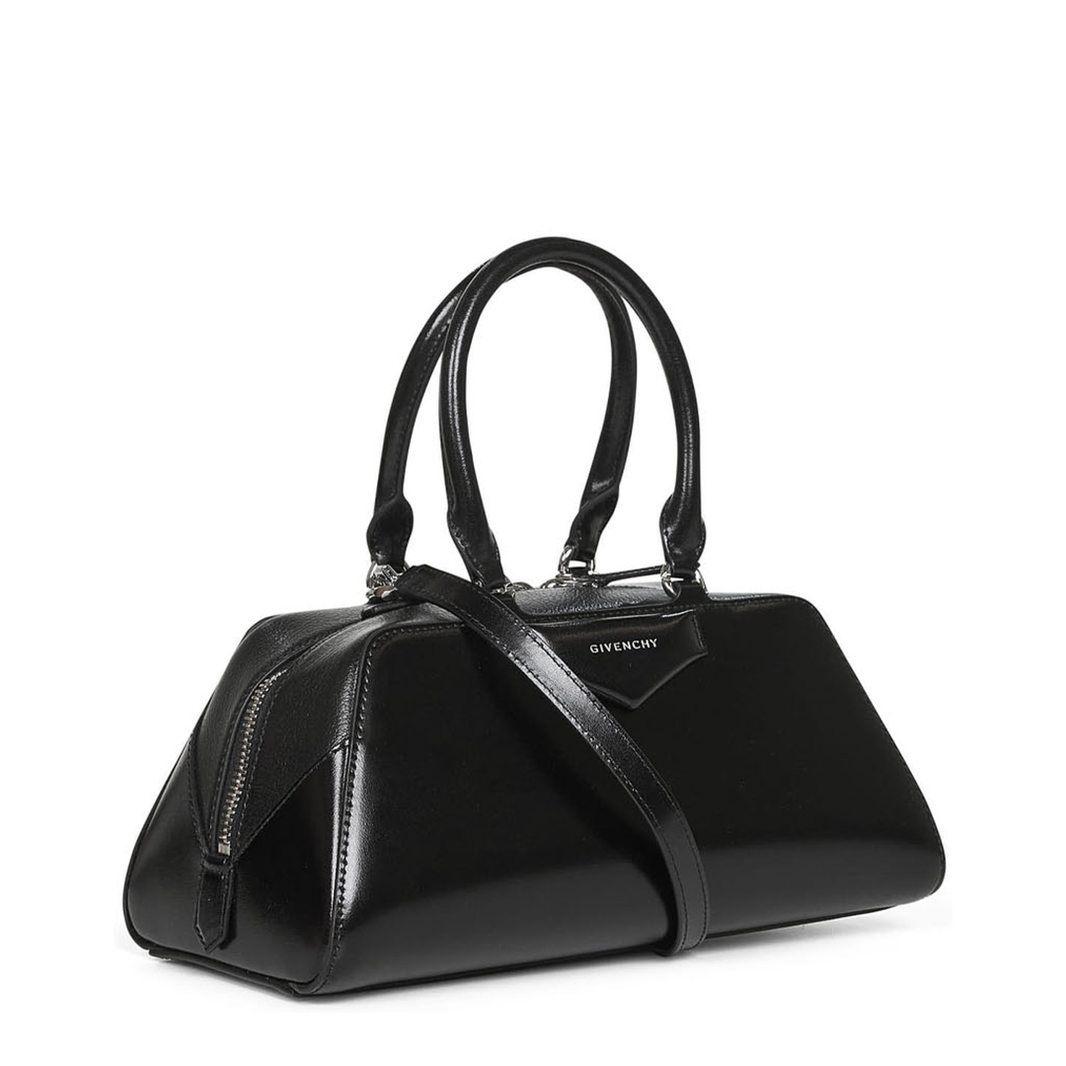 Small Antigona East-West Bag in Box Leather - Image 2