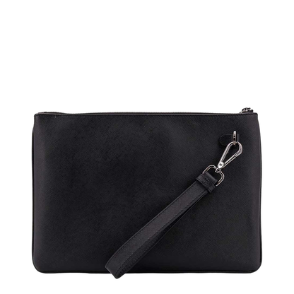 Nylon Clutch Bag with Iconic Logo Embroidery - Image 2