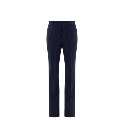Pinstriped Tailored Trousers - Image 1