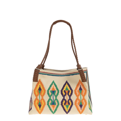 Libra Medium Canvas Tote Bag - Beige - Image 1