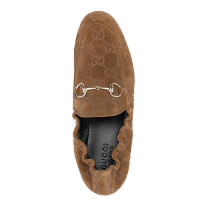 Jordaan Loafer in Brown GG Suede - Image 3