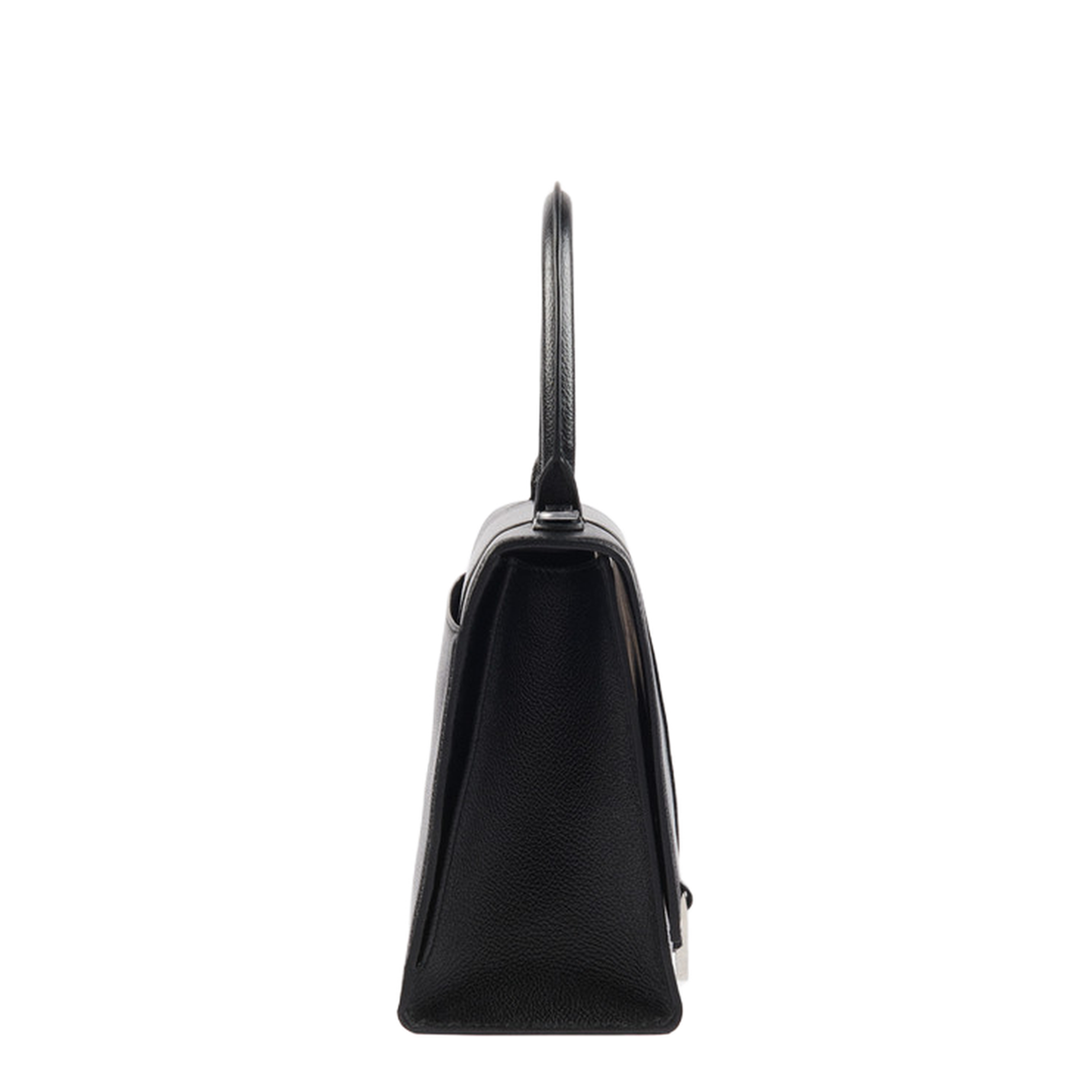 Hourglass Top Handle Bag in Black - Image 4