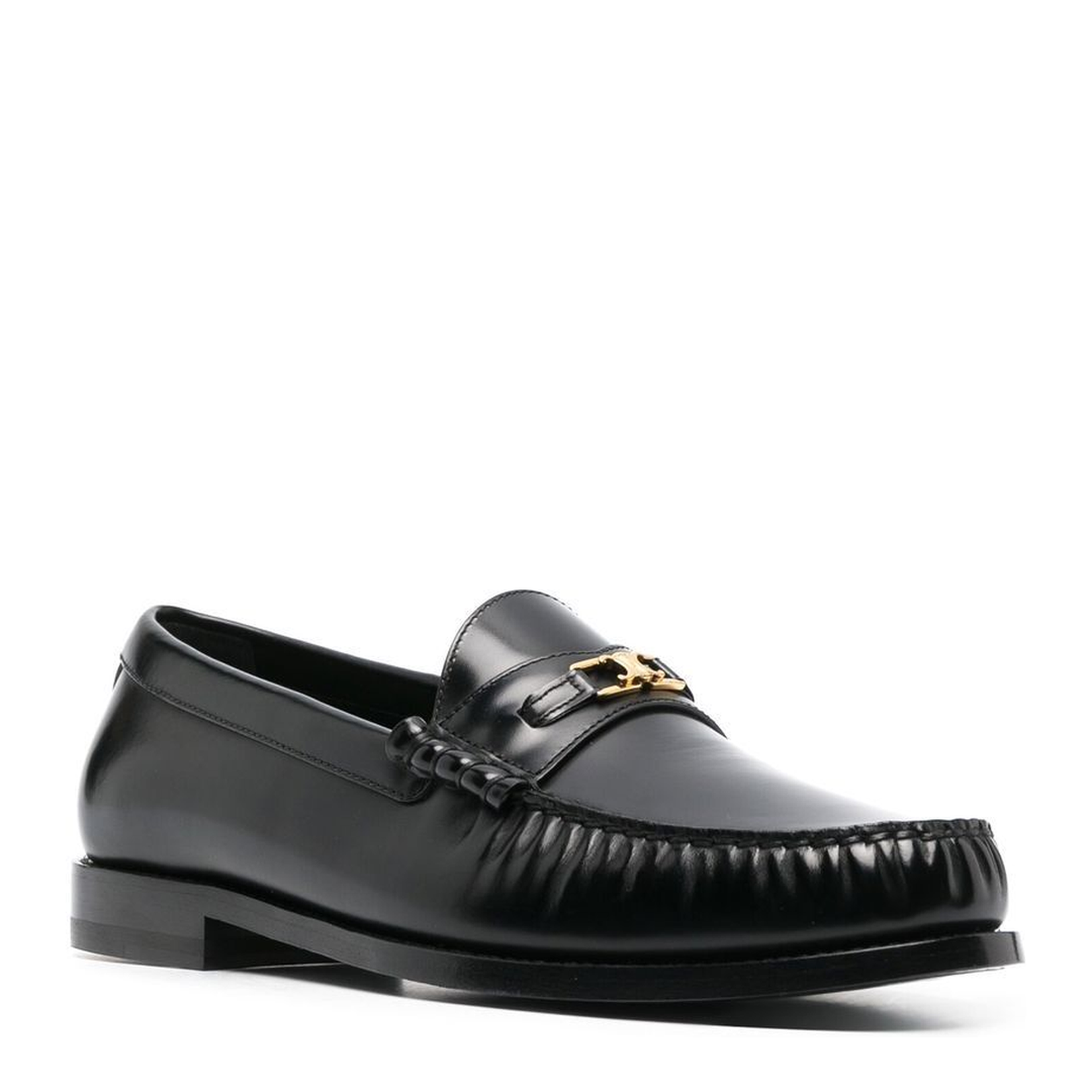 Triomphe Loafer in Polished Bull - Black - Image 3