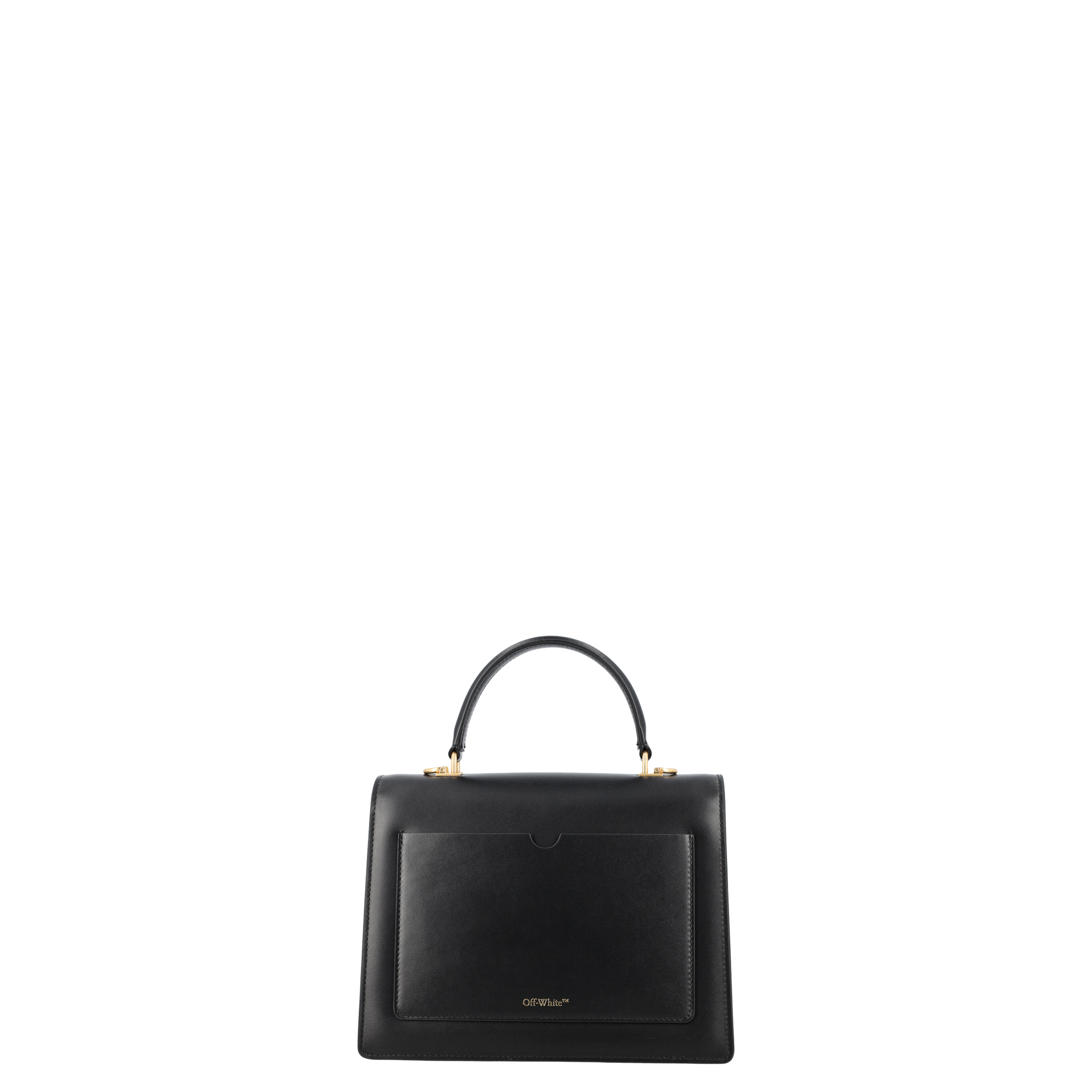 Black Leather Jitney 2.8 Handbag - Image 4