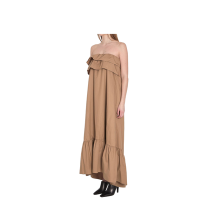 Cotton Twill Ruffle Dress - Image 4