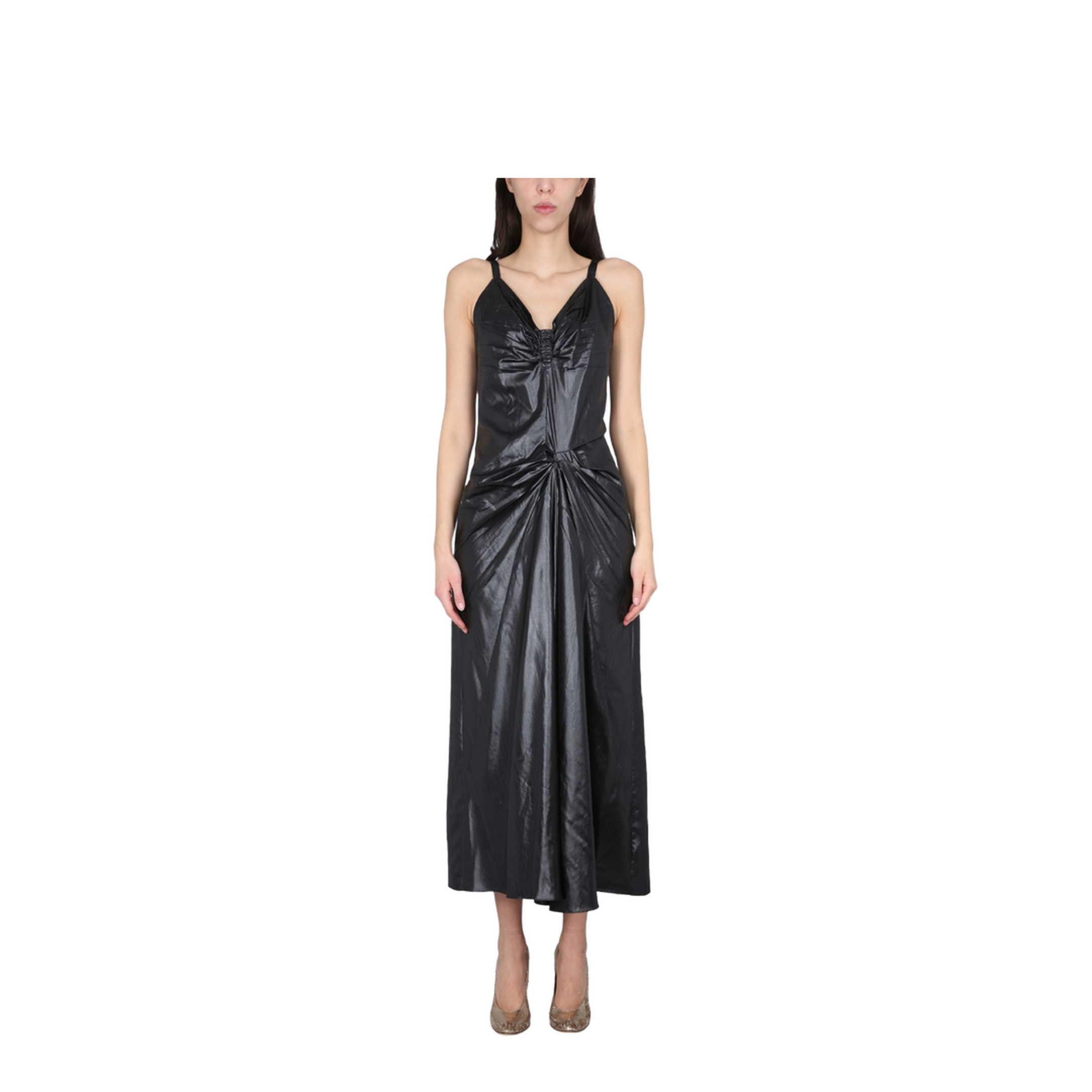 Moire Polyester Dress - Image 1