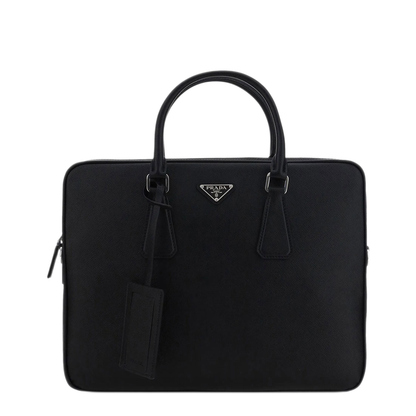 Saffiano Leather Briefcase - Image 1