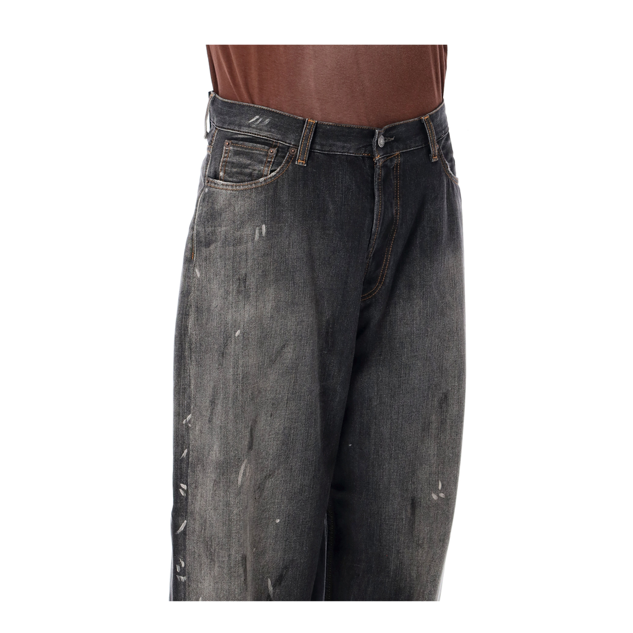 Denim Cotton Jeans - Black - Image 3