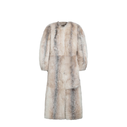 White Dorsato Shearling Coat - Image 1