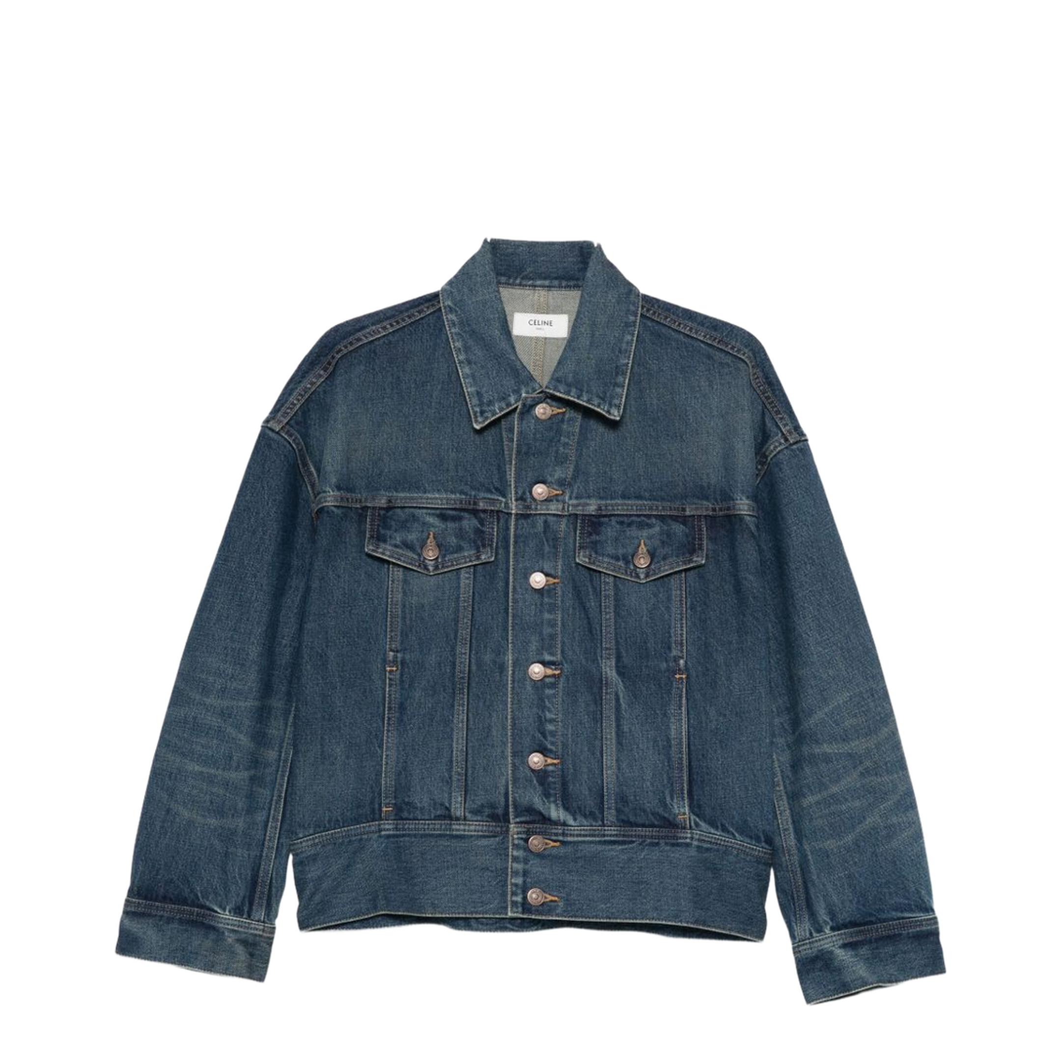 Denim Cotton Jacket In Multi - Image 1