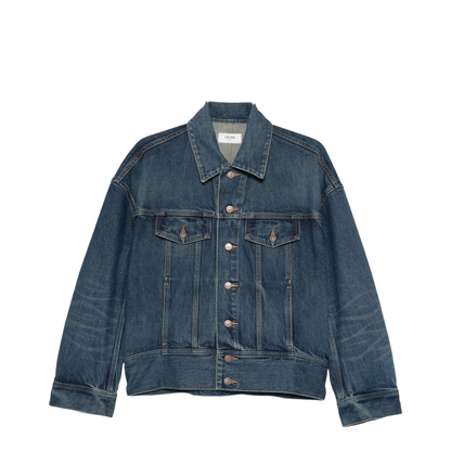 Denim Cotton Jacket In Multi - Image 1