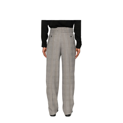 High-Waisted Pants in Prince of Wales Wool - Image 4