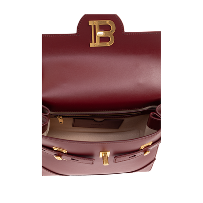 B-Buzz Medium Calf Leather Tote - Burgundy - Image 5