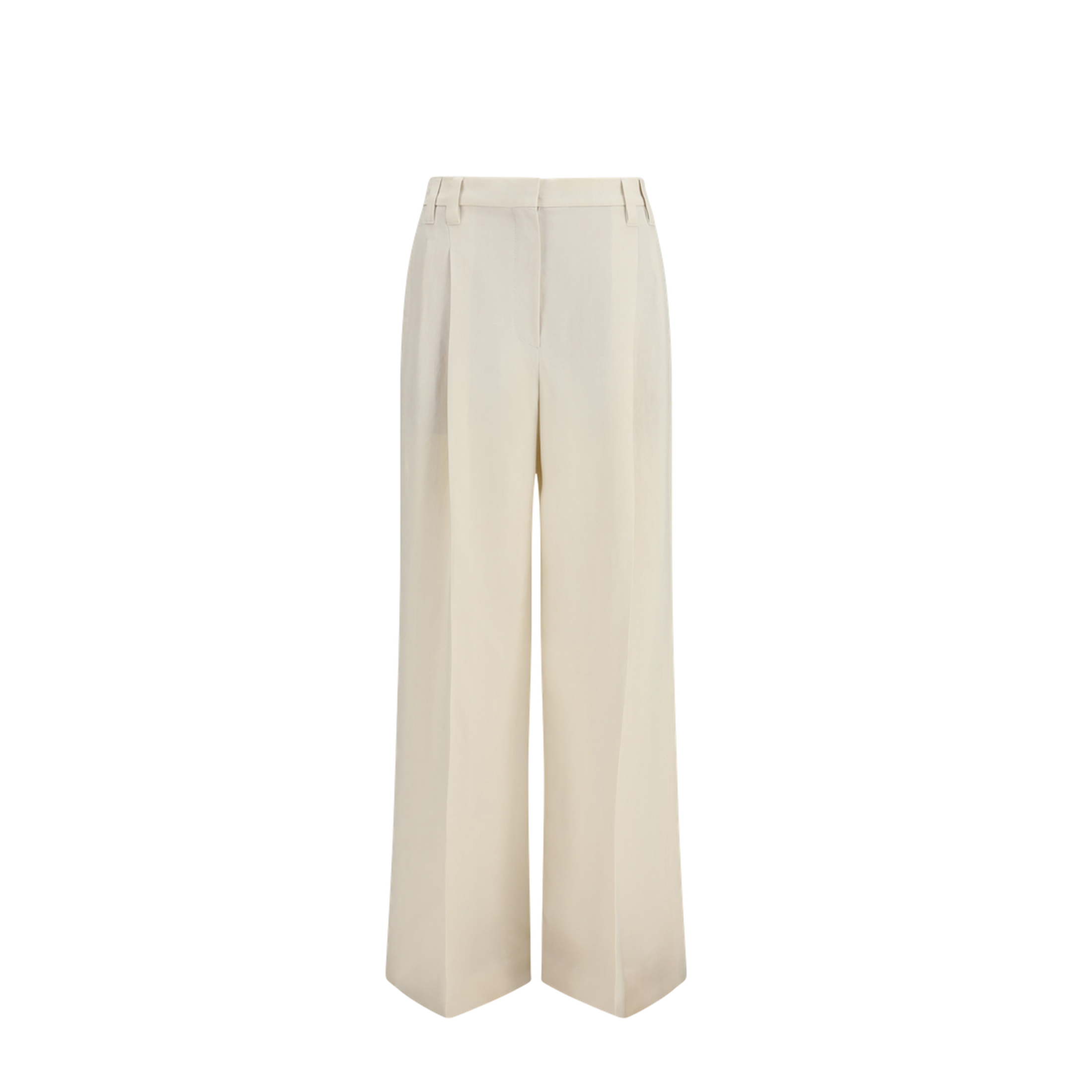 Wide Pants in Fluid Twill - Image 1