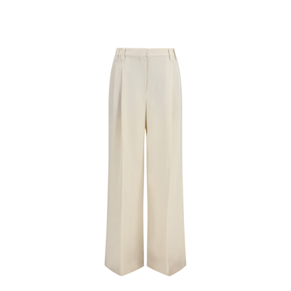 Wide Pants in Fluid Twill - Image 1
