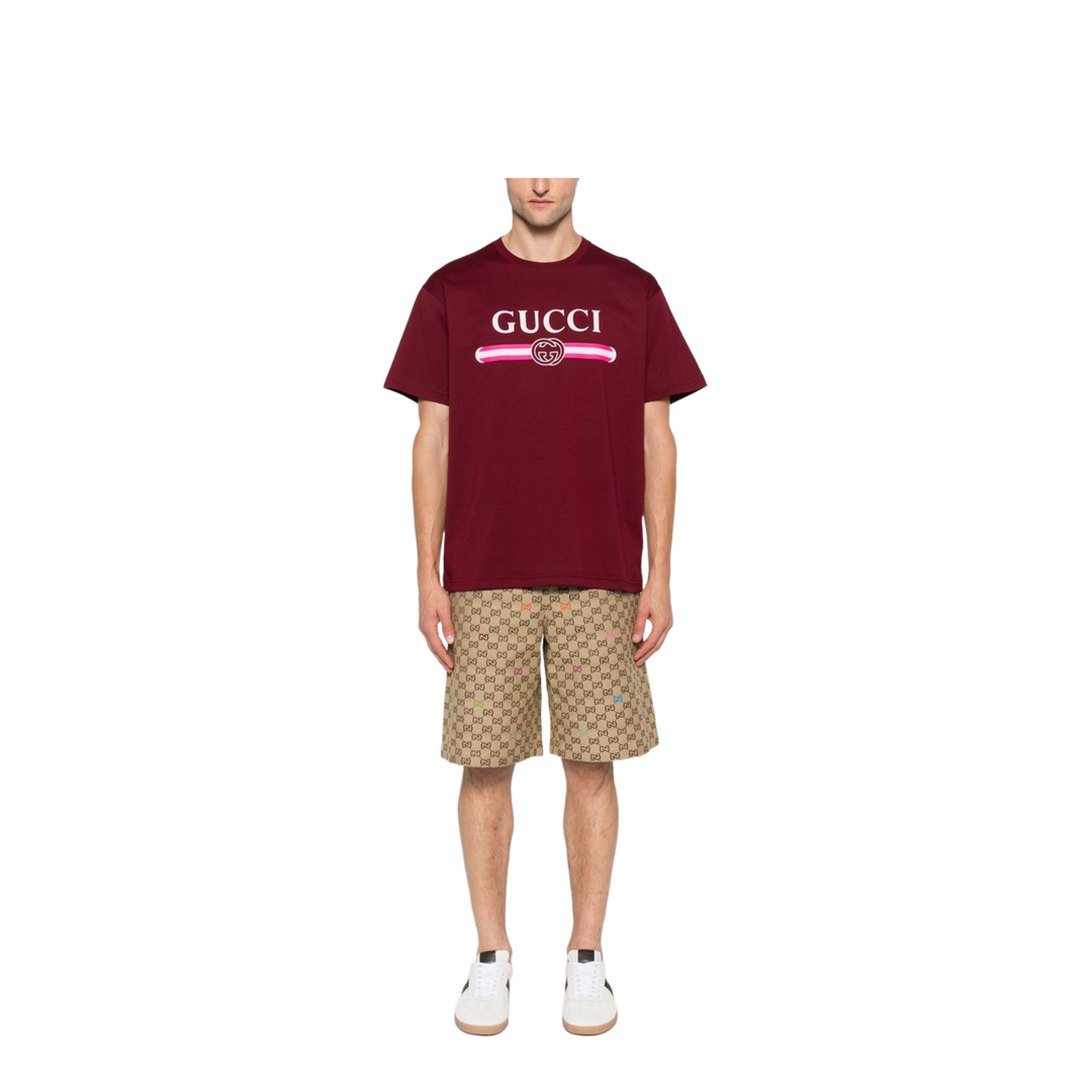 Canvas Shorts in Camel and Dark Brown - Image 3