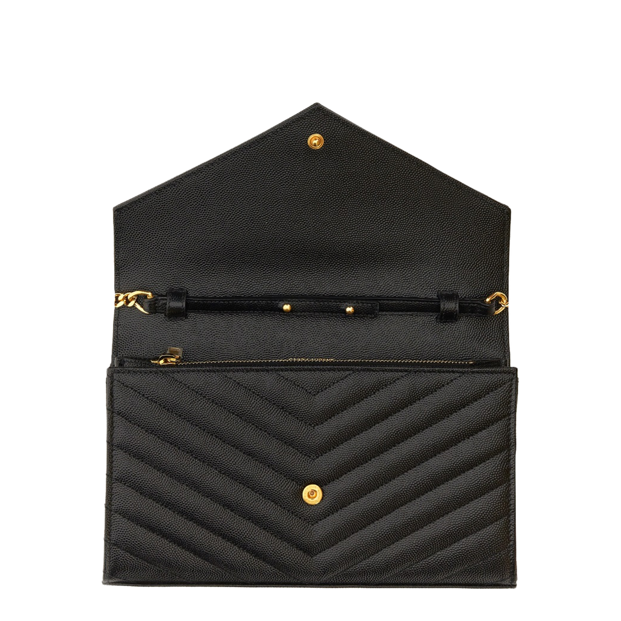Classic Cassandre Chain Wallet In Grain De Poudre Leather - Image 7