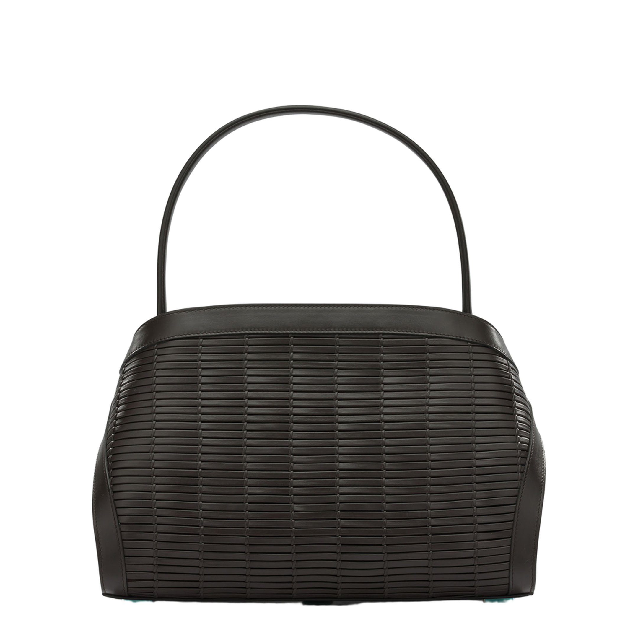 Hug Soft Medium Calfskin Shoulder Bag - Dark Brown - Image 3