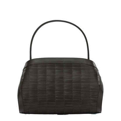 Hug Soft Medium Calfskin Shoulder Bag - Dark Brown - Image 3