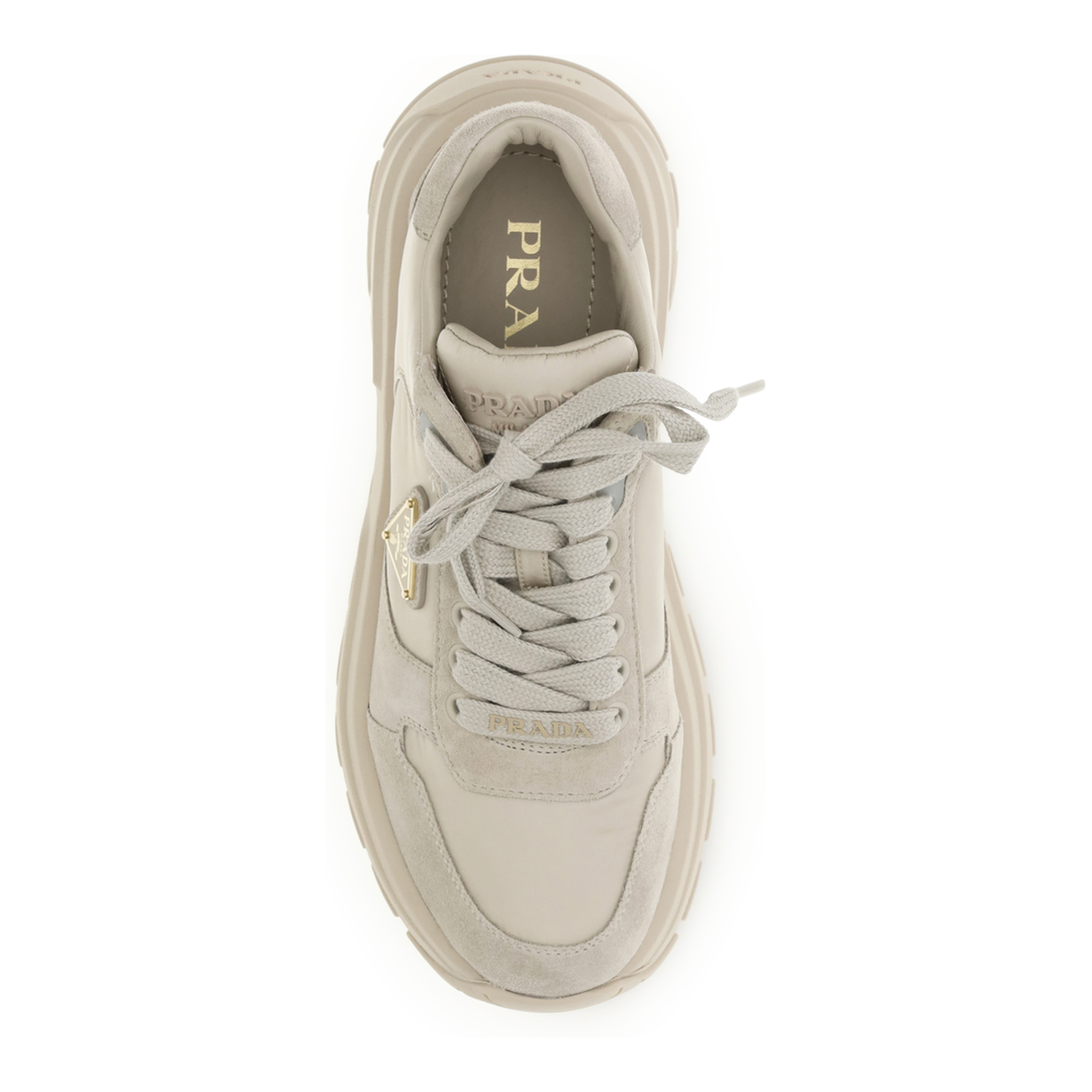 Suede And Re-Nylon Sneakers - Image 4