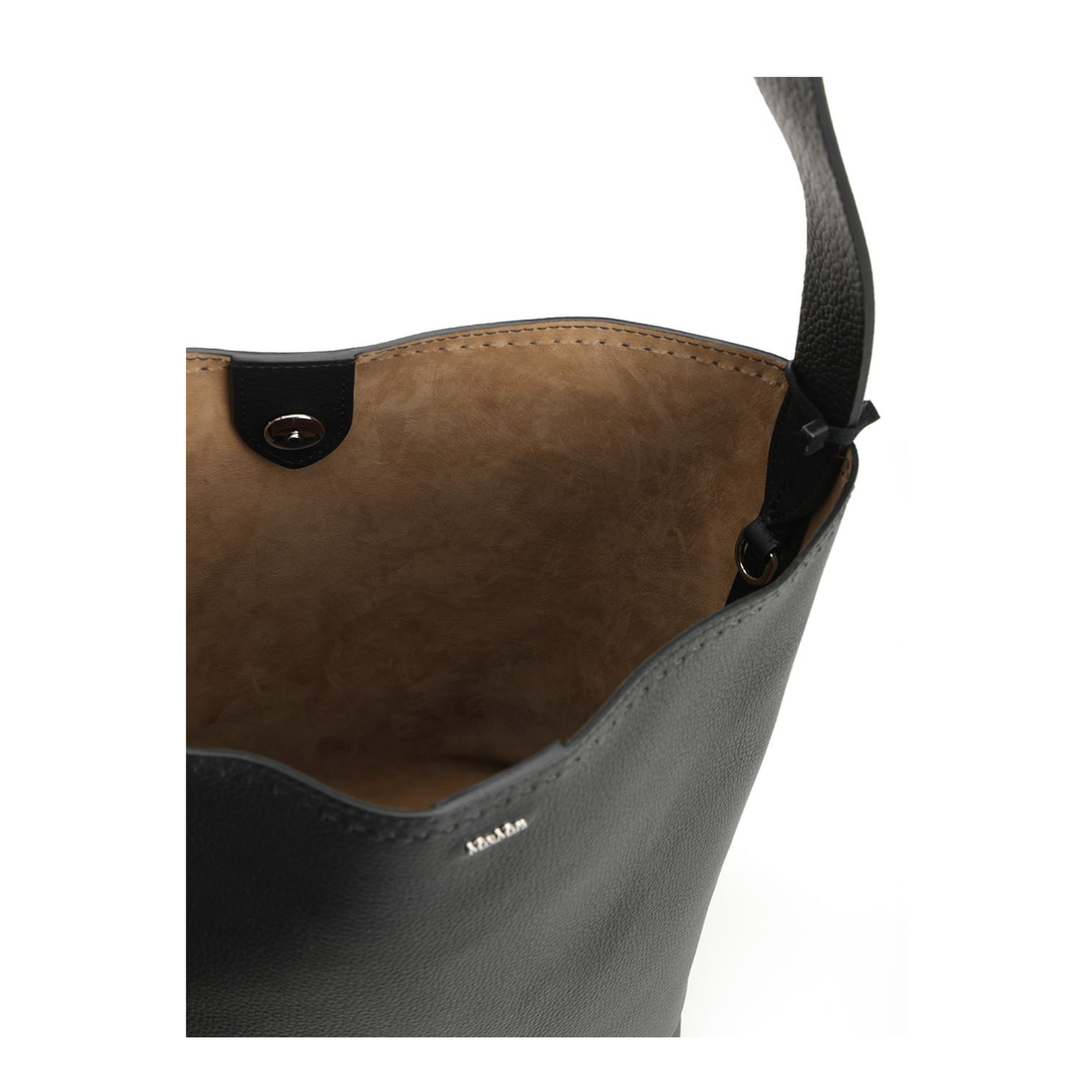 Archetipo Bucket Bag Leather Black - Image 4