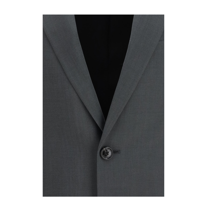 Single-breasted Wool and Mohair Jacket - Image 3