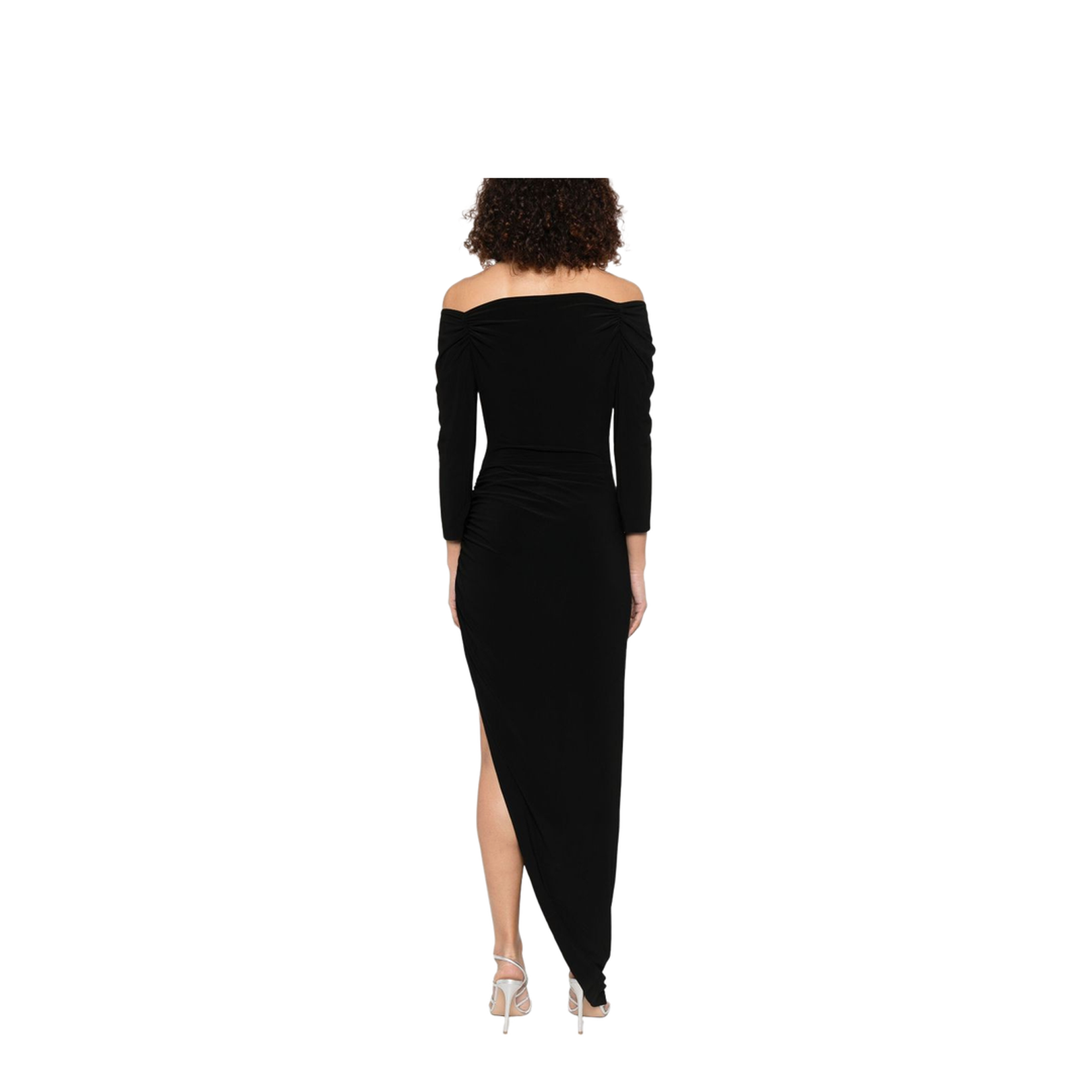 Off Shoulder Side Drape Gown - Image 3