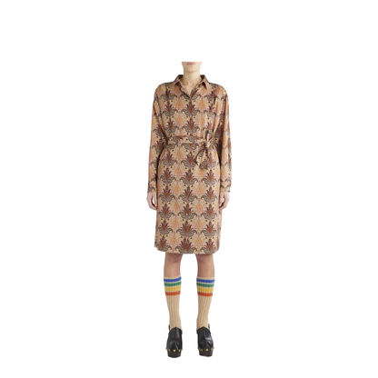 Printed Shirt Dress - Image 3