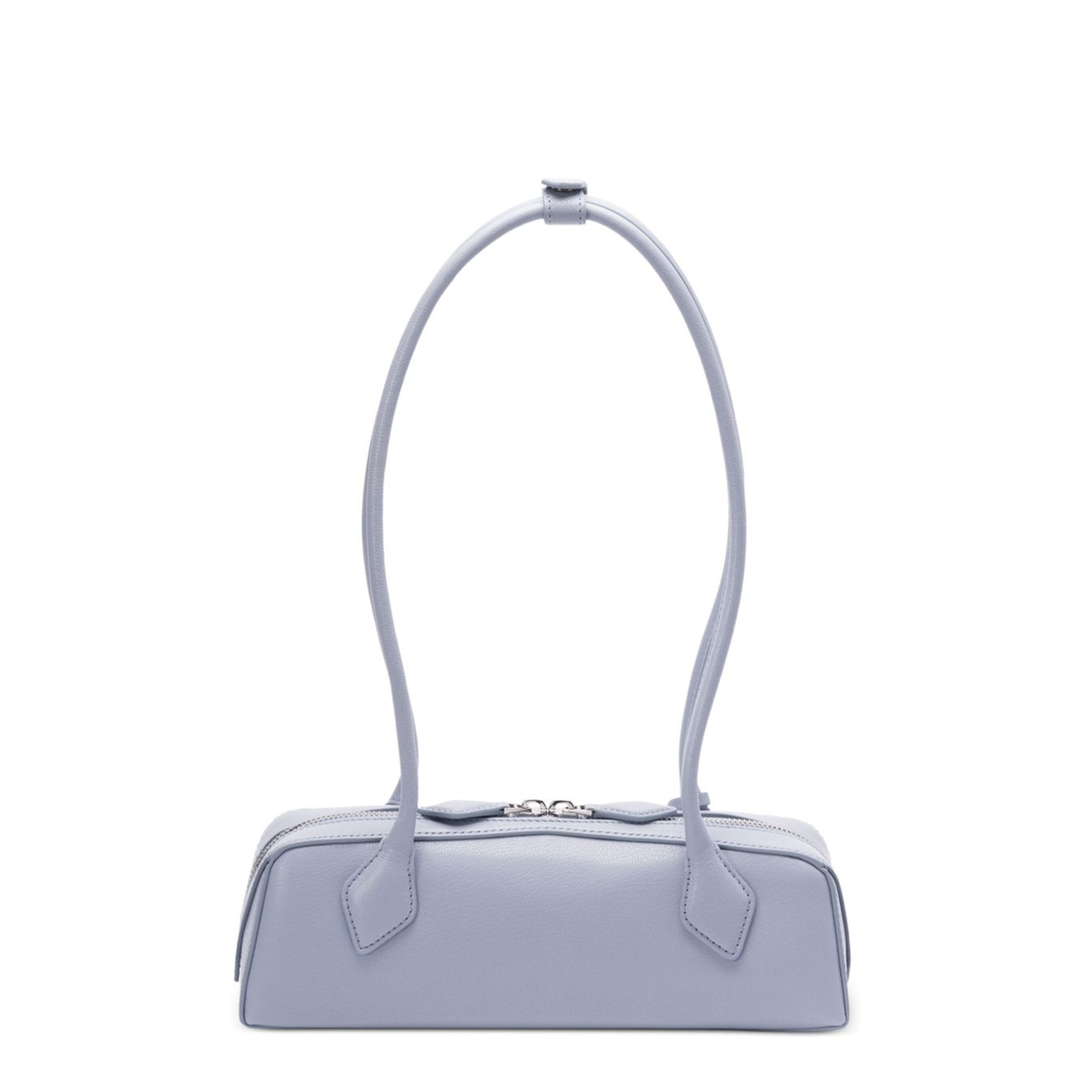 Le Teckel Small Leather Shoulder Bag - Light Blue - Image 5