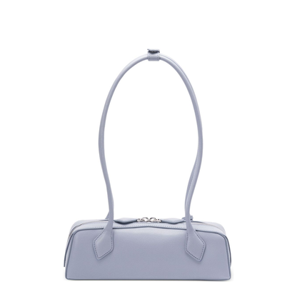 Le Teckel Small Leather Shoulder Bag - Light Blue - Image 5