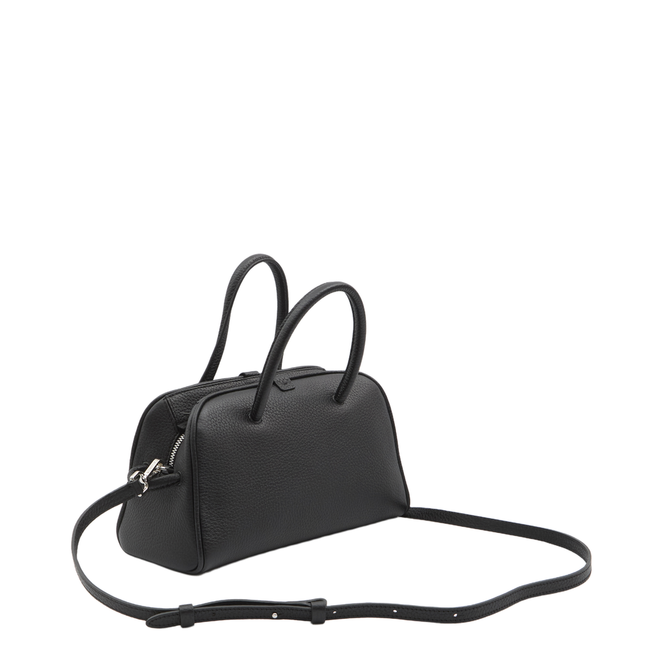 Le Petit Turismo Grained Calfskin Bowling Bag - Black - Image 2