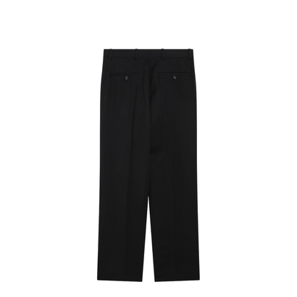 Black Wool-Blend Trousers - Image 2