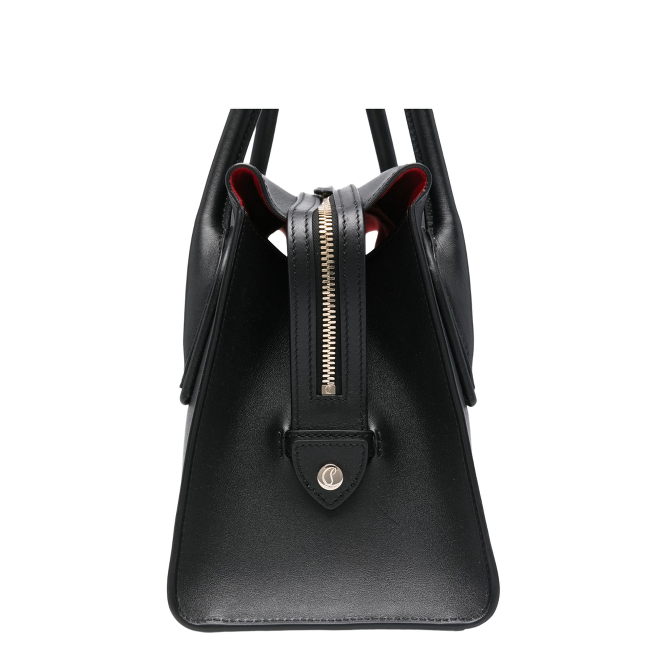 Venus Medium Calf Leather Shoulder Bag - Black - Image 5