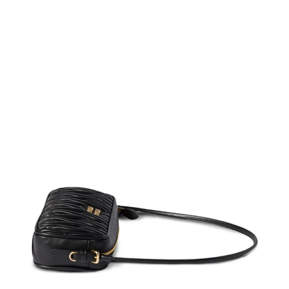 Black Matelassé Nappa Leather Pouch - Image 4