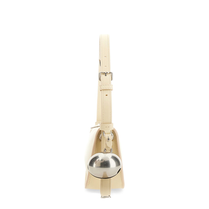 Shield Small Lambskin Sling Bag - Pearl - Image 3