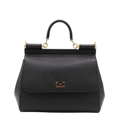Large Sicily Handbag in Black - Image 2