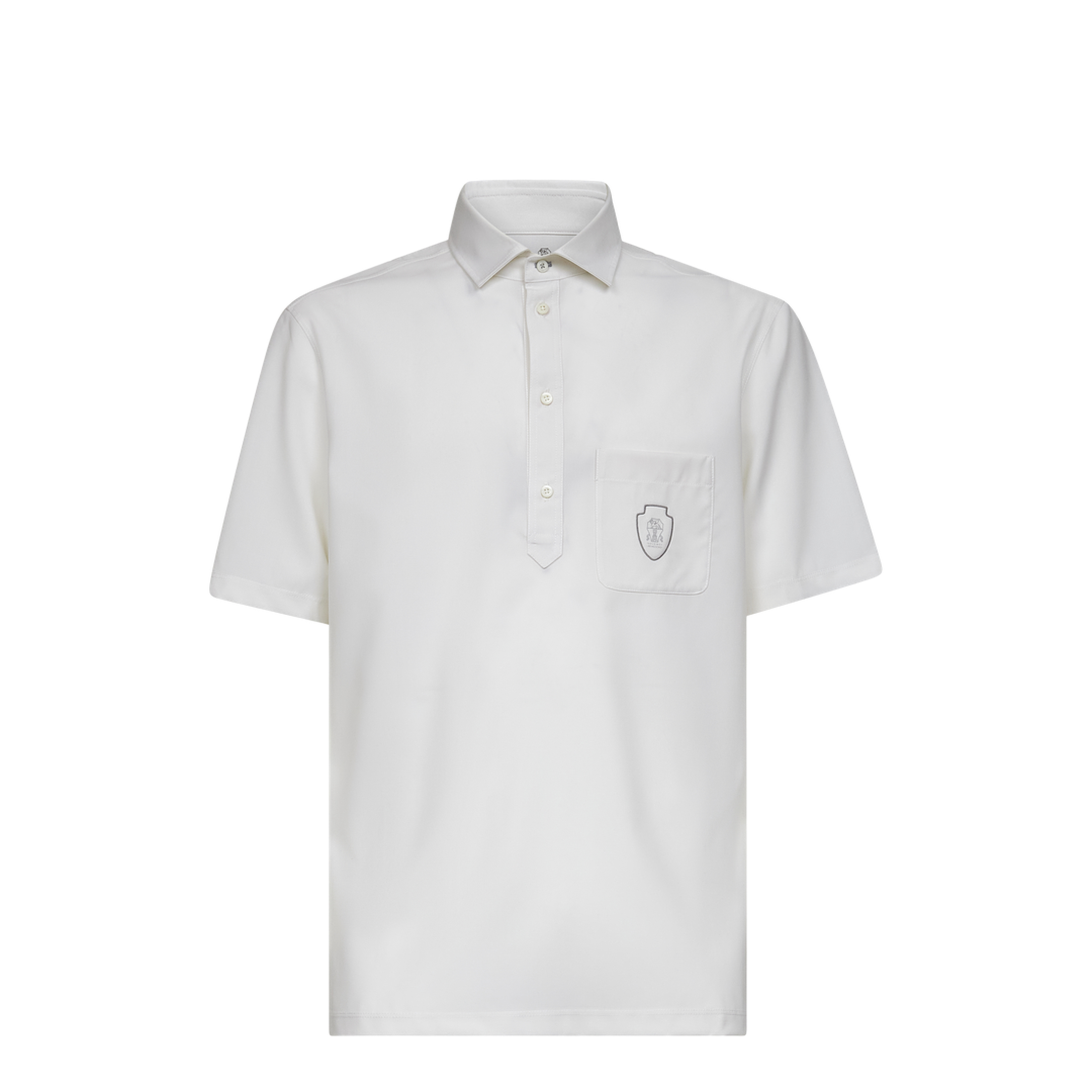 Polo Shirt with Chest Pocket and Logo - Image 1