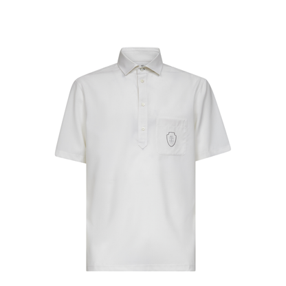 Polo Shirt with Chest Pocket and Logo - Image 1
