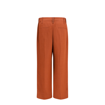 Cigarette Pants in Fluid Viscose and Linen Twill - Image 2