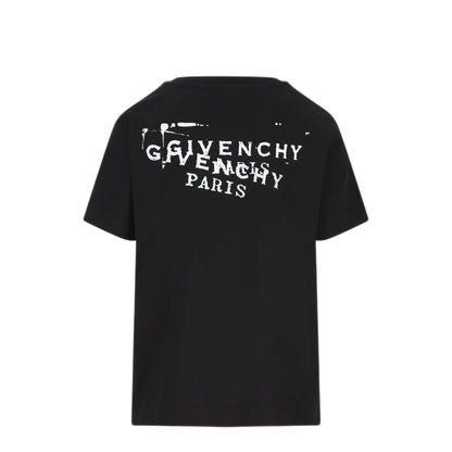 Black T-shirt with Stamp Print - Image 2