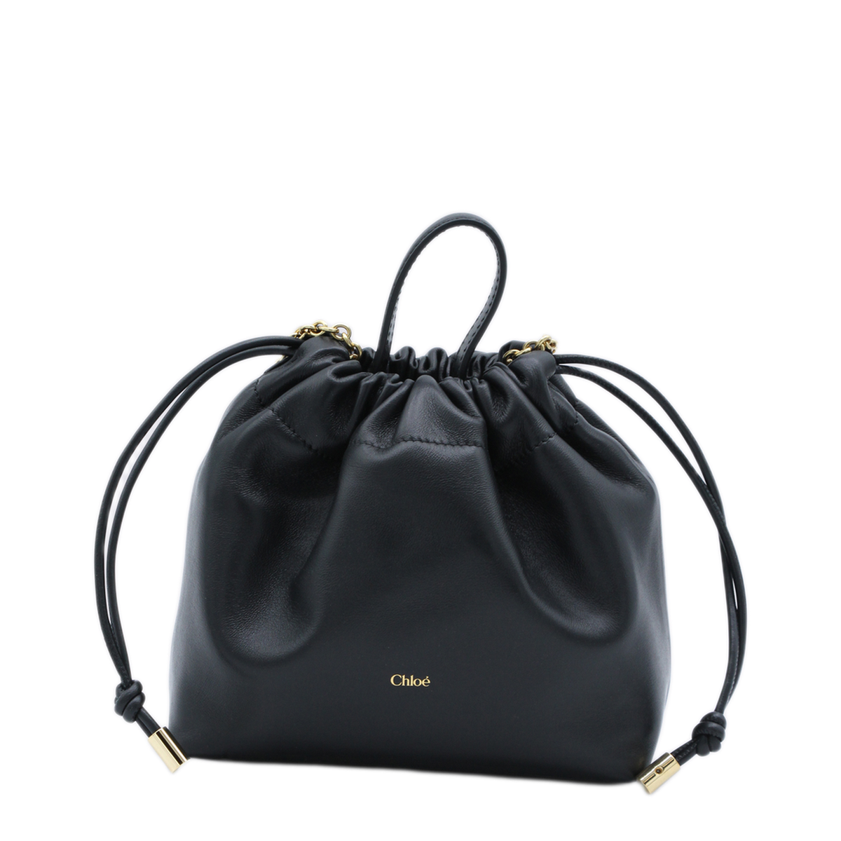 Icons Mini Lambskin Shoulder Bag - Black - Image 2