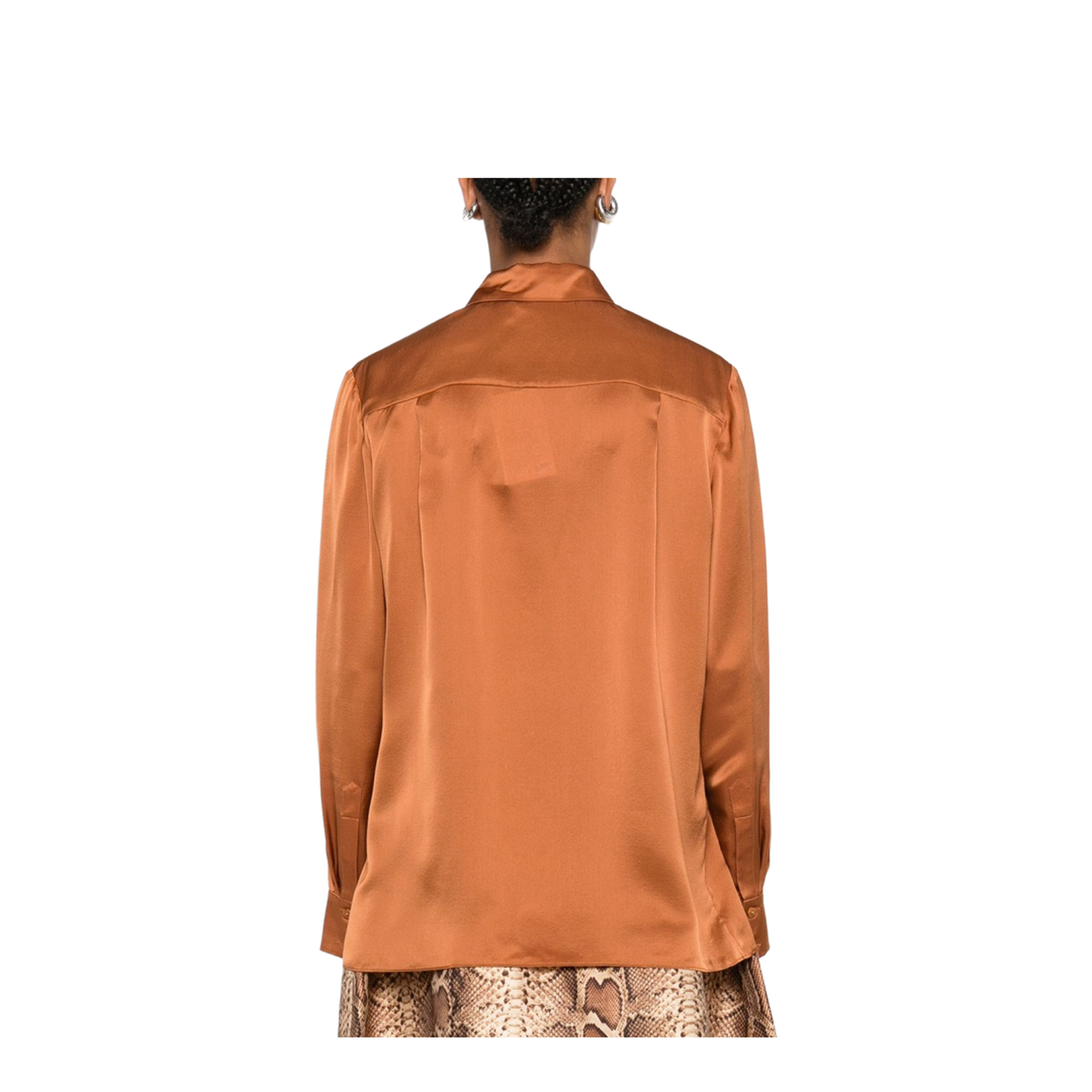 Hypnotic Satin Shirt Olive - Image 5
